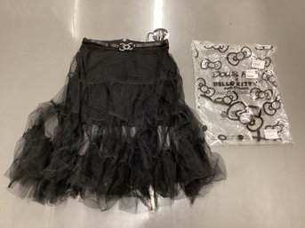 NWT Dolls Kill Hello Kitty & Friends Tulle Overlay Skirt