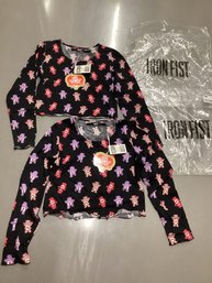 NWT Iron Fist Care Bears Crop Tops