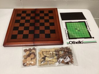 Chess, Checkers Backgammon Set