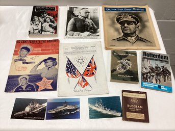 Military Ephemera Incl 1945 WWII NY Times