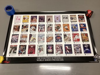 The Evolution Of Baseball World Series Programs Poster