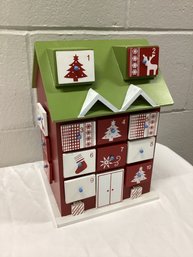 Wooden Advent Calendar House