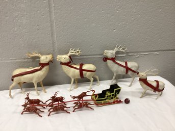 Vintage Plastic Reindeer