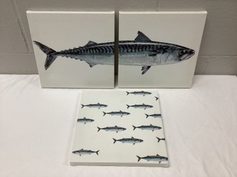 Set Of Three Fish Prints