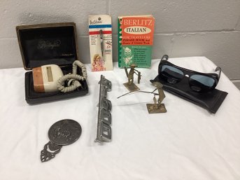 Vintage Vanity Items, Metal Figures & More