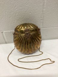 Vintage Metal Clam Shell Purse