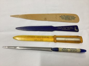 Vintage Letter Openers Incl. White Seal Whiskey