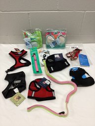 All New With Tags Small Dog Harnesses & Leash