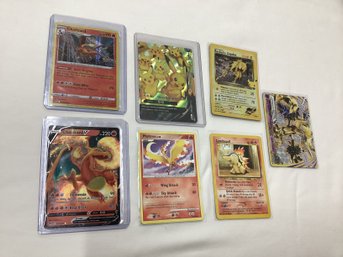 Vintage Pokemon & Holigraphic Charizard, Pikachu