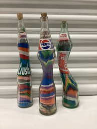 Groovy Vintage Soda Bottle Sand Art