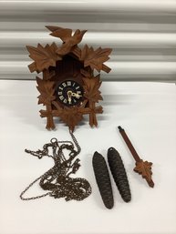 Vintage W German Wooden Cuckoo Clock