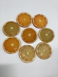 Novelty Orange Slice Coasters