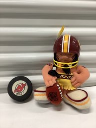 1983 NFL Huddles Washington Redskins & NJ Devils Puck