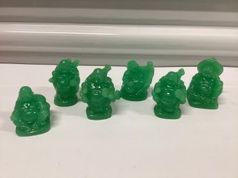 Set Of 6 Lucky Buddha