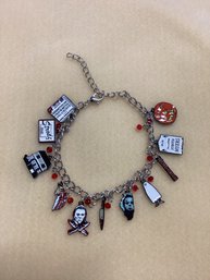 Micheal Myers Halloween Charm Bracelet