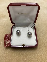 Majorica 18k Gold Over Sterling Silver Pearls Made In Spain With Original Box