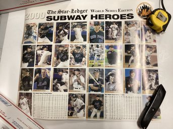 2000 World Series Uncut New York Mets Cards