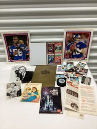 Sports & Ephemera Lot Incl. Signed Photos