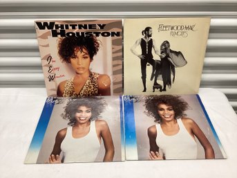 1977 Fleetwood Mac & 1980s-90s Whitney Houston Vinyl Records