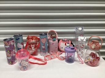 Hello Kitty & My Melody Water Bottles, Cups