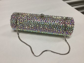 Aurora Borealis Style Barrel Evening Purse