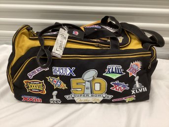 New With Tags Super Bowl On The Fifty Forever Collectibles Bag