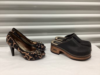 Candies Leopard Pumps & Platform Clogs