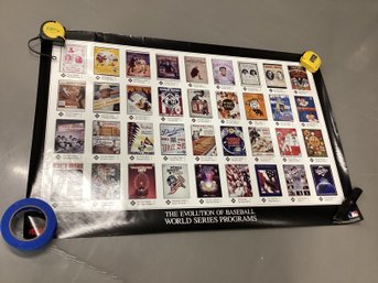 The Evolution Of Baseball World Series Programs Poster