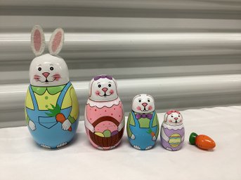 Easter Bunnies Nesting Doll