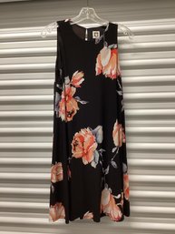 Anne Klein Floral Rose Swing Dress