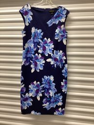 Liz Claiborne Abstract Floral Textured Dress