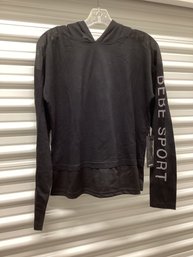 NWT Bebe Sport Hoodie With Mesh Detail