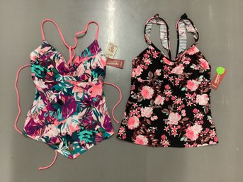 New With Tags Arizona Mix & Match Tankini Swimsuit Tops