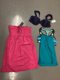 Swim Wear & Terry Cover Up, Two New With Tags