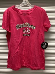 NWT Pink Real Tree Logo Tee