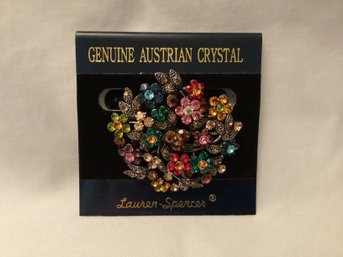 Lauren Spencer Genuine Austrian Crystal Brooch