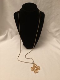 Vintage Anne Klein II Braided Celtic Knot Necklace