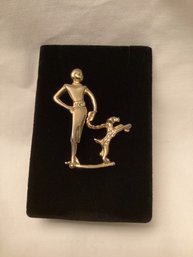 Vintage Poodle Walker Brooch