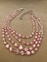 Western Germany Multi Strand Faceted Bead Necklace