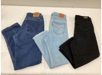 Three Pair Levis Jeans