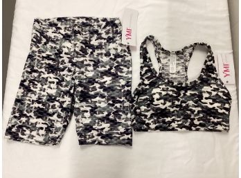 New With Tags Matching Sports Bra Top & Bike Short