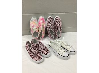 Four Pair New Slip On Sneakers