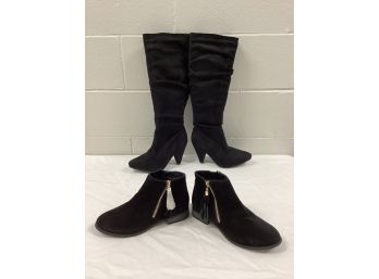 Two Pair Womens Fashion Boots