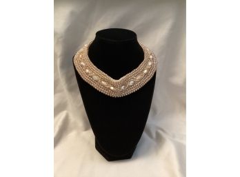 Vintage Beaded Collar Necklace