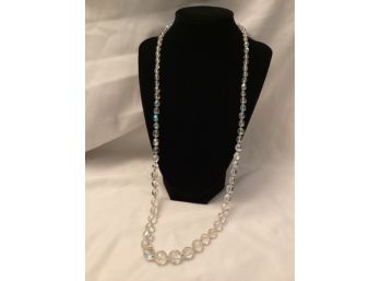 Aurora Borealis Faceted Bead Necklace