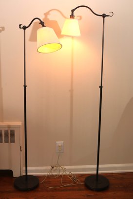 Pair Of Adjustable Floor Lamps