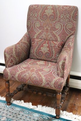 Cute Little Accent Chair With Nail Head Accents