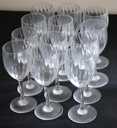 Lot Of 12 Baccarat French Livorno Crystal Liquor Glasses 5.5 Inches