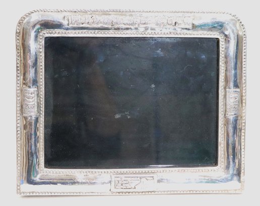 Large Sterling Silver Frame By The Jerusalem Fund With Embossed Design Of The Old City