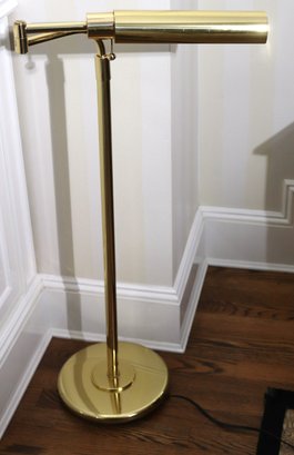 Vintage Style Adjustable/swing Arm Brass Floor Lamp